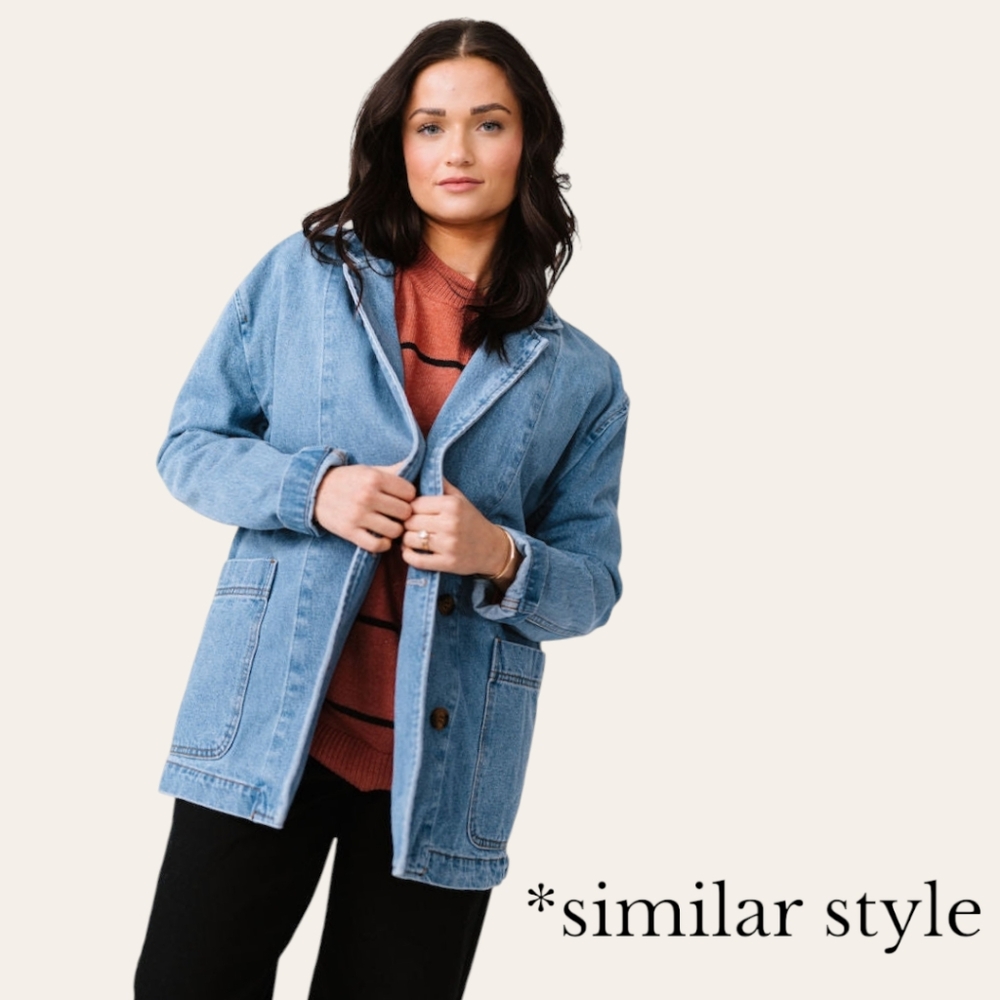 Vintage acid wash Denim Jean Jacket